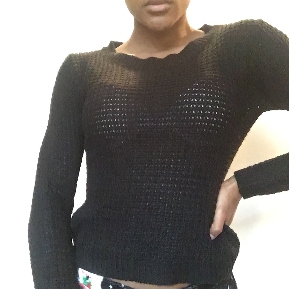 Black Knitted Sweater
